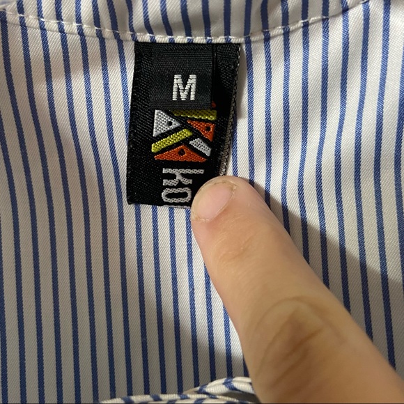 Kookastyle Striped Oversized Button Down Tunic Size Small - Picture 6 of 13